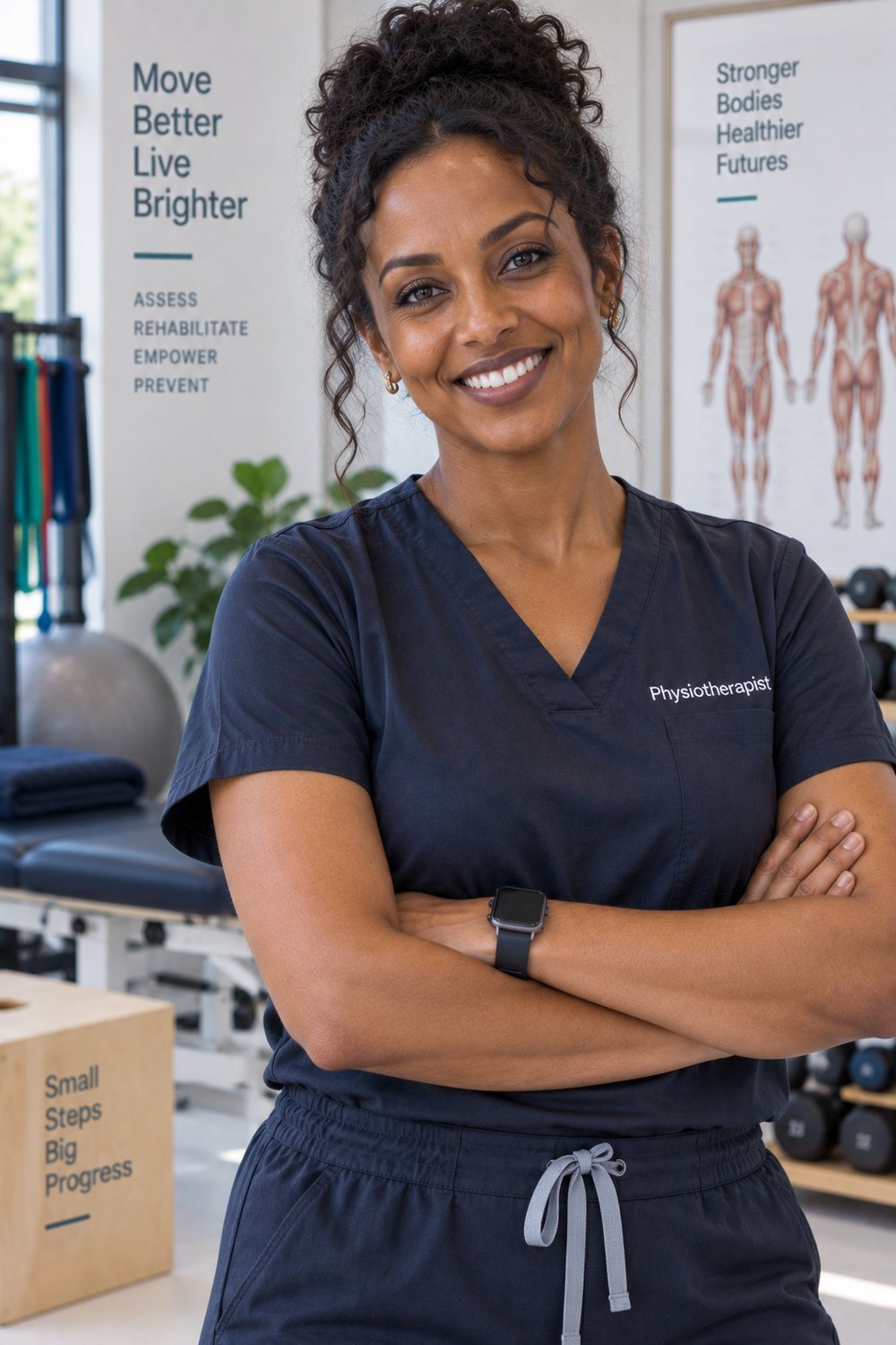 Physiotherapist using ClearCPD
